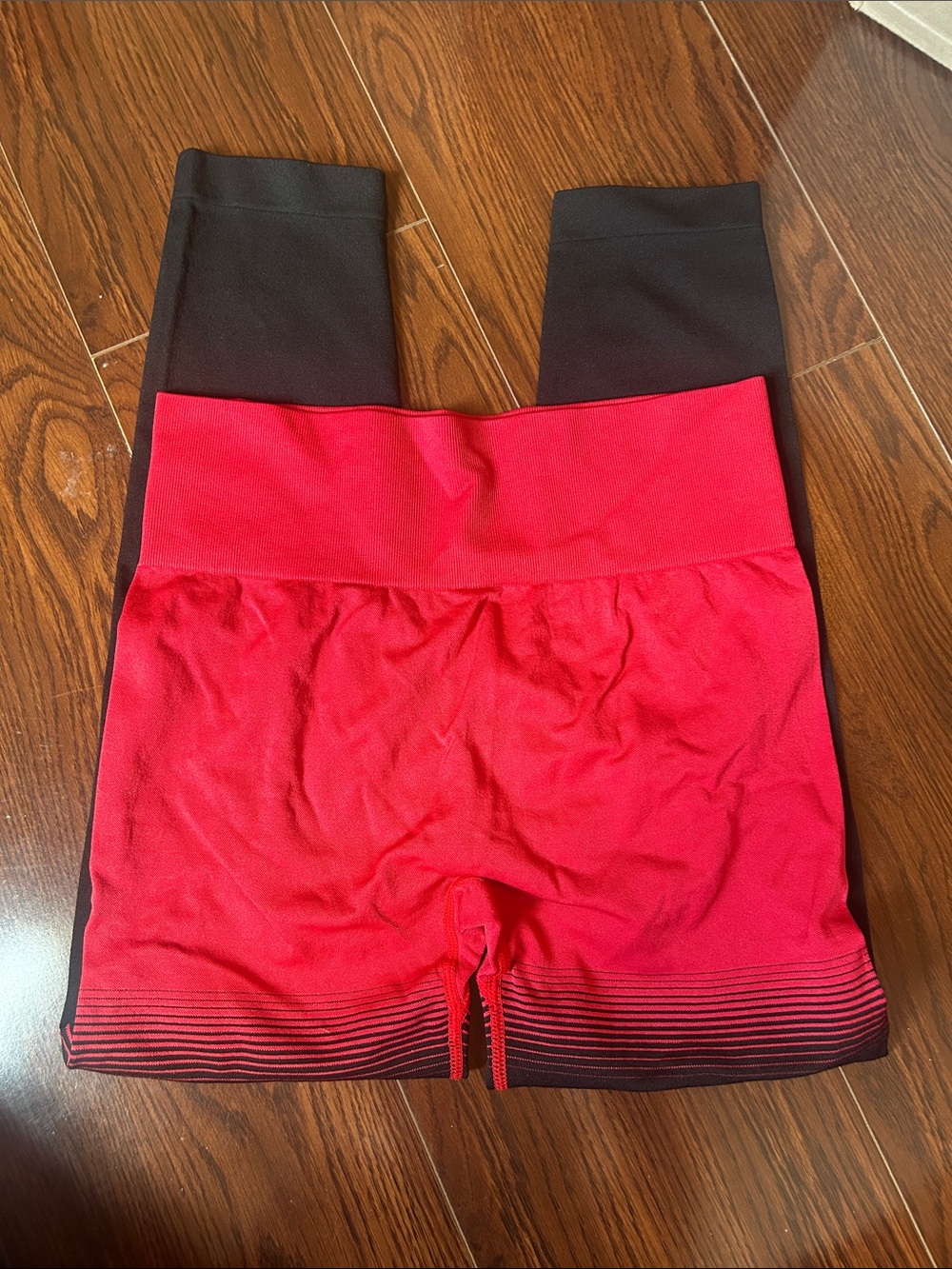 Kids Active Colorblock Bike Shorts - Red and Black